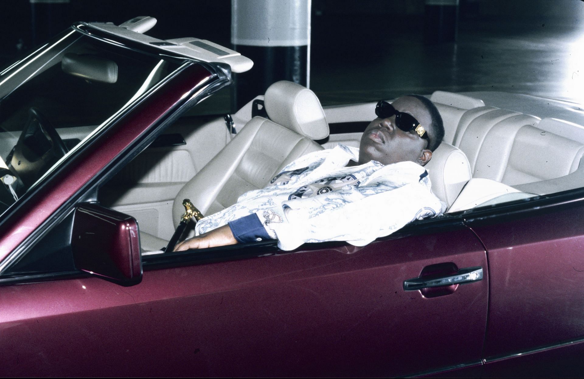 The Notorious B.I.G. on Hypnotize' Set (Image via Getty)